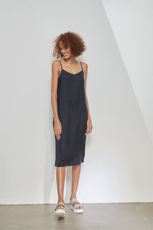 LINEN CAMI DRESS