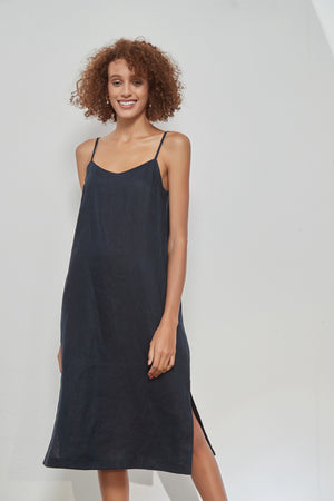 LINEN CAMI DRESS