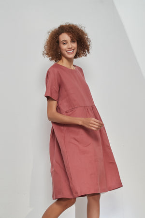 HIGH SEAM POCKET DRESS