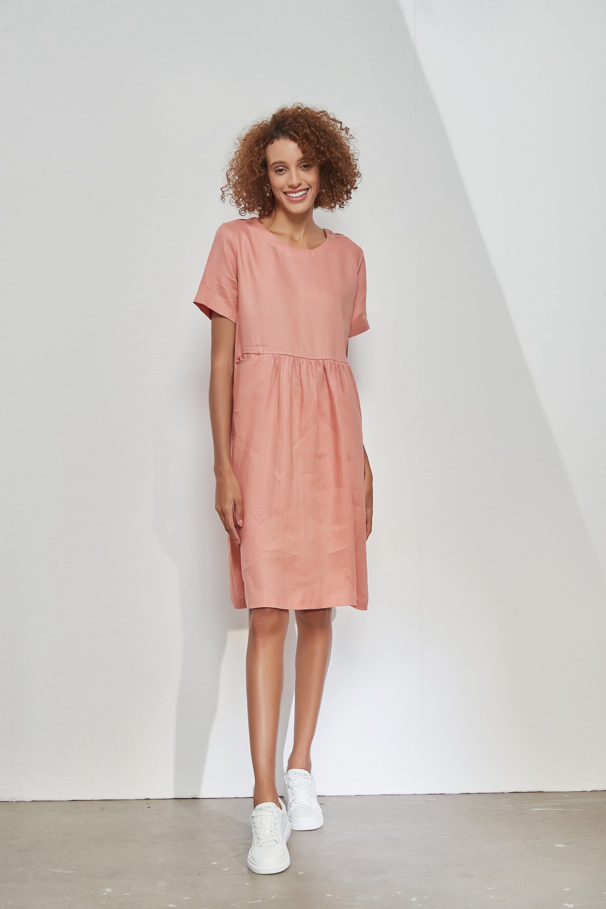 HIGH SEAM POCKET DRESS