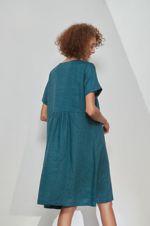 HIGH SEAM POCKET DRESS