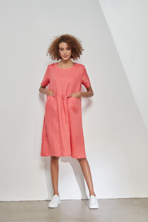 HIGH SEAM POCKET DRESS