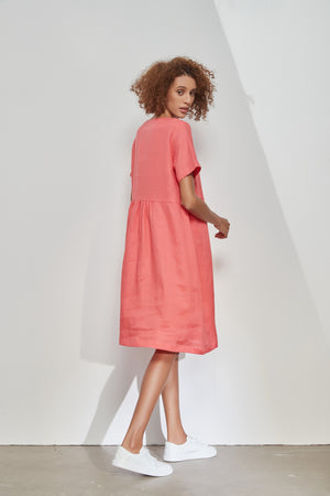 HIGH SEAM POCKET DRESS