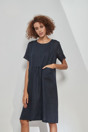 HIGH SEAM POCKET DRESS