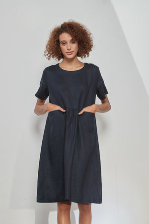 HIGH SEAM POCKET DRESS