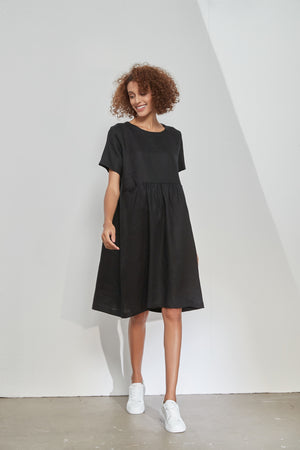 HIGH SEAM POCKET DRESS