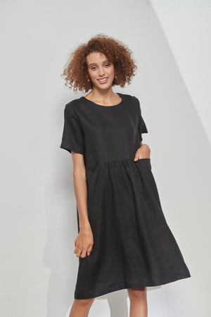 HIGH SEAM POCKET DRESS