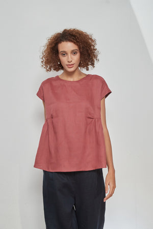 RELAXED GATHER TOP