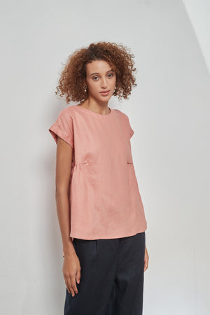 RELAXED GATHER TOP