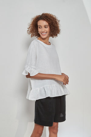 FRILL HEM TOP