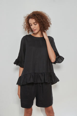 FRILL HEM TOP