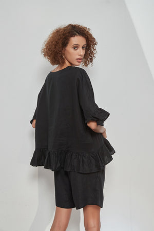 FRILL HEM TOP