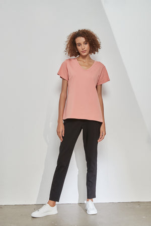 V NECK TEE