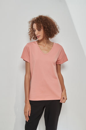 V NECK TEE