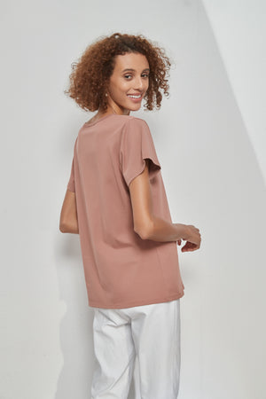 V NECK TEE