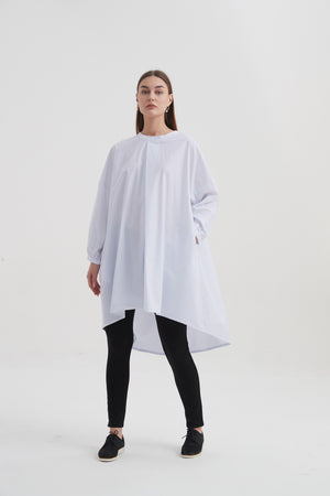HIGH NECK TUCK TUNIC
