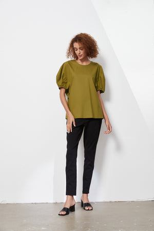 BALLOON SLEEVE TOP