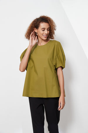 BALLOON SLEEVE TOP