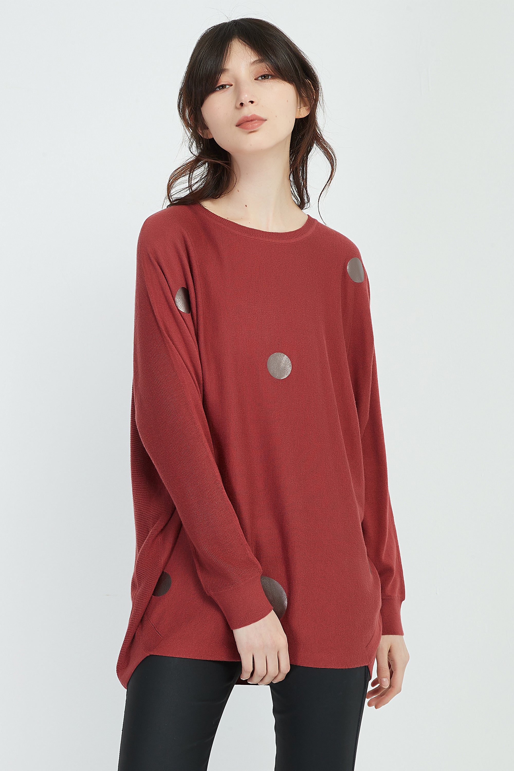 FOIL PRINT KNIT