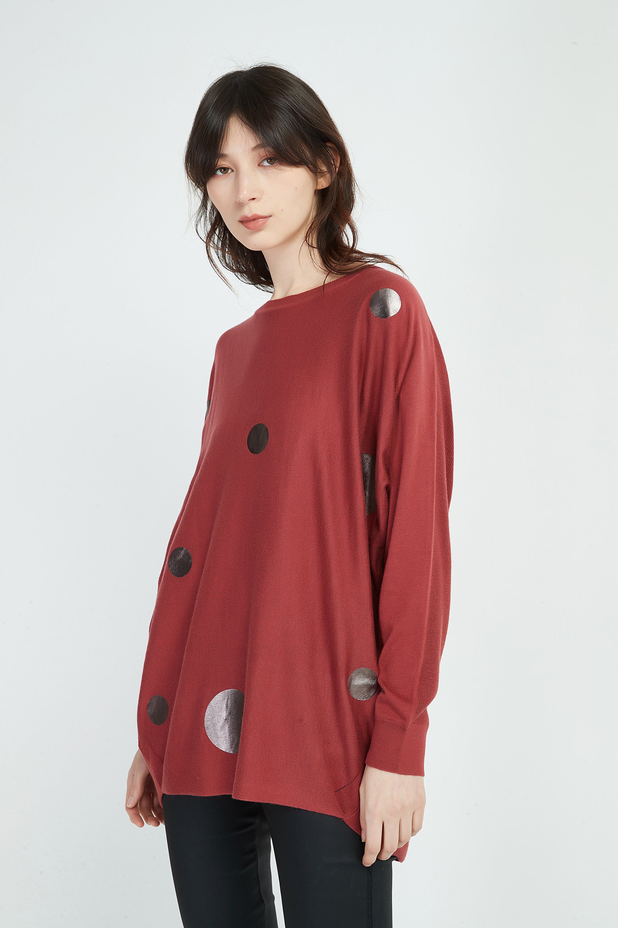 FOIL PRINT KNIT