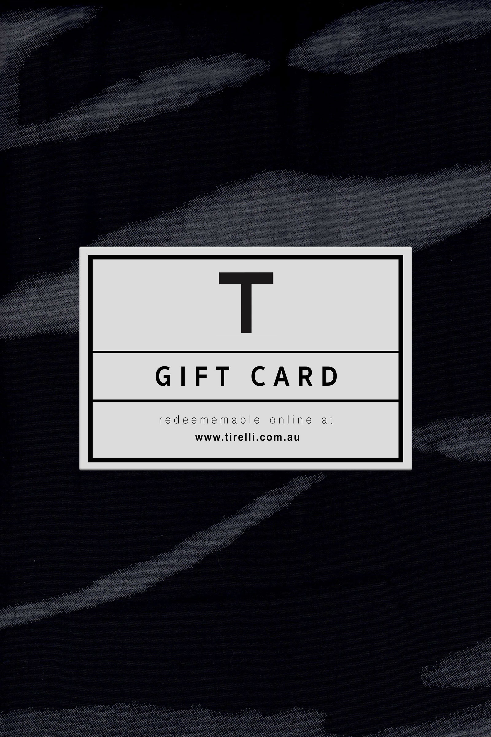 Tirelli digital gift card women’s fashion store credit